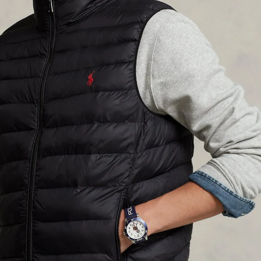 NWT‎ POLO RALPH LAUREN MEN'S PACKABLE DOWN VEST BLACK